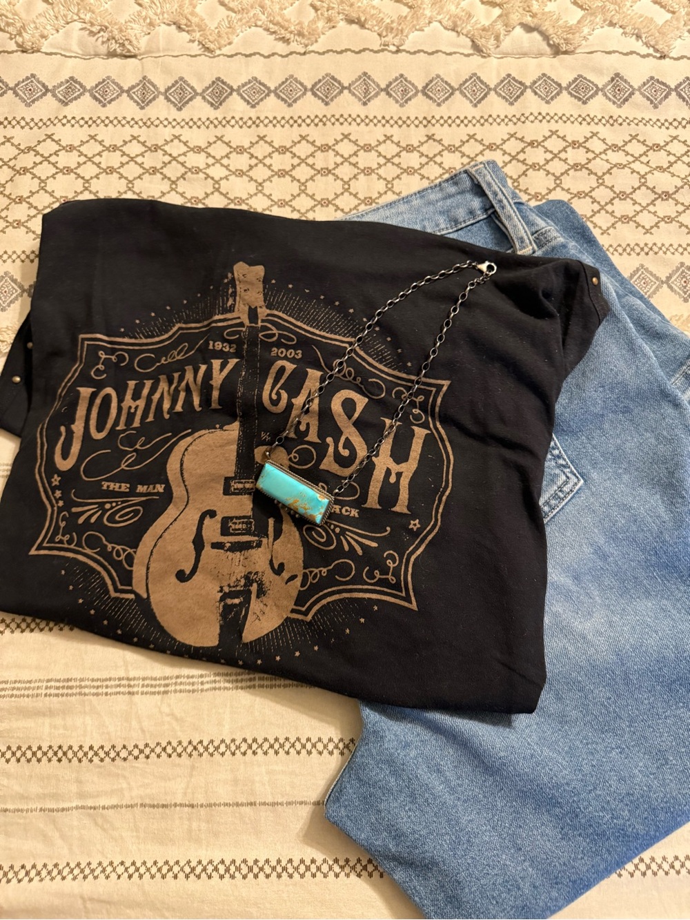 Johnny Cash Studded Tank Top